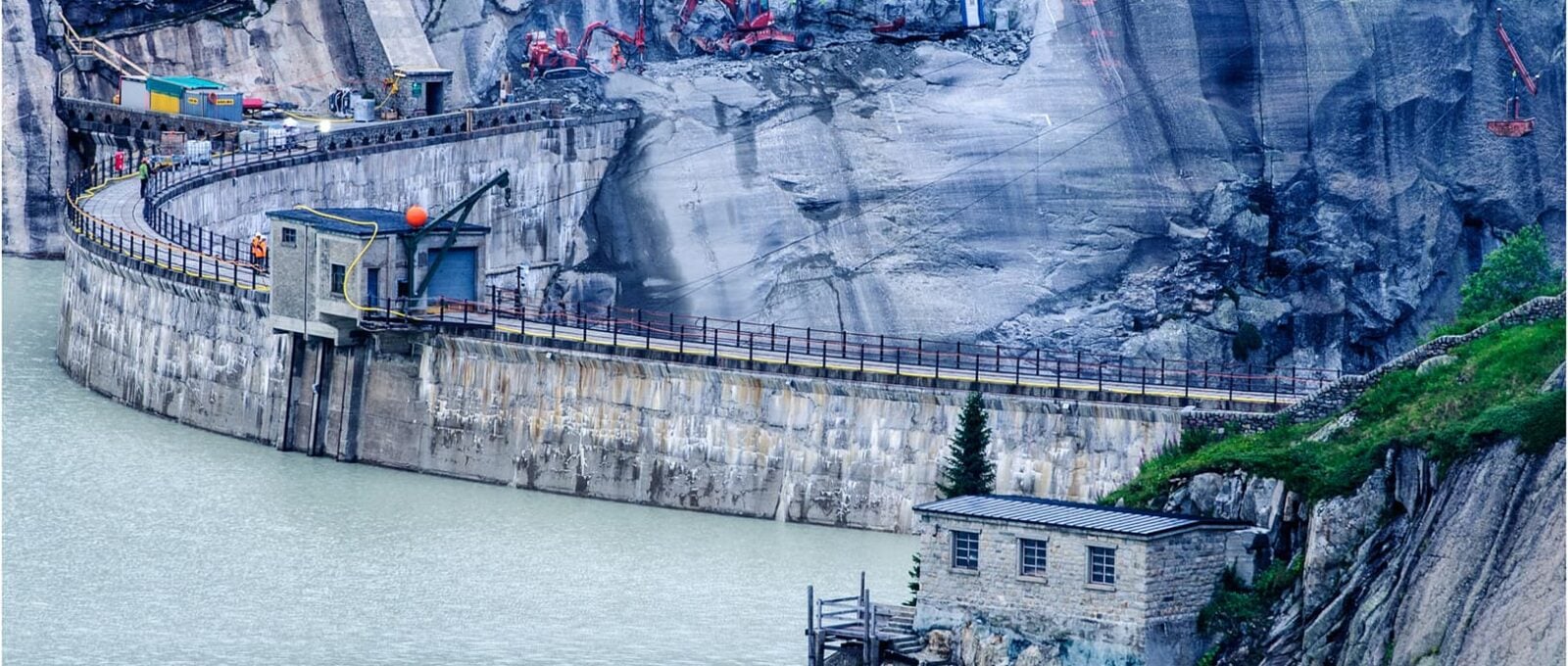 Baustelle Grimsel Staudamm
