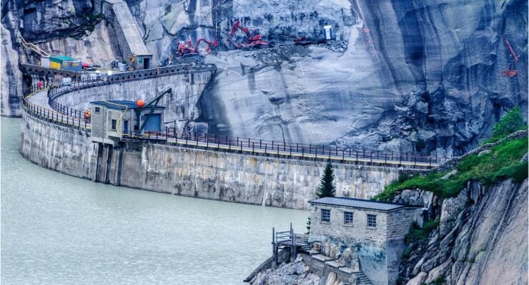 Baustelle Grimsel Staudamm