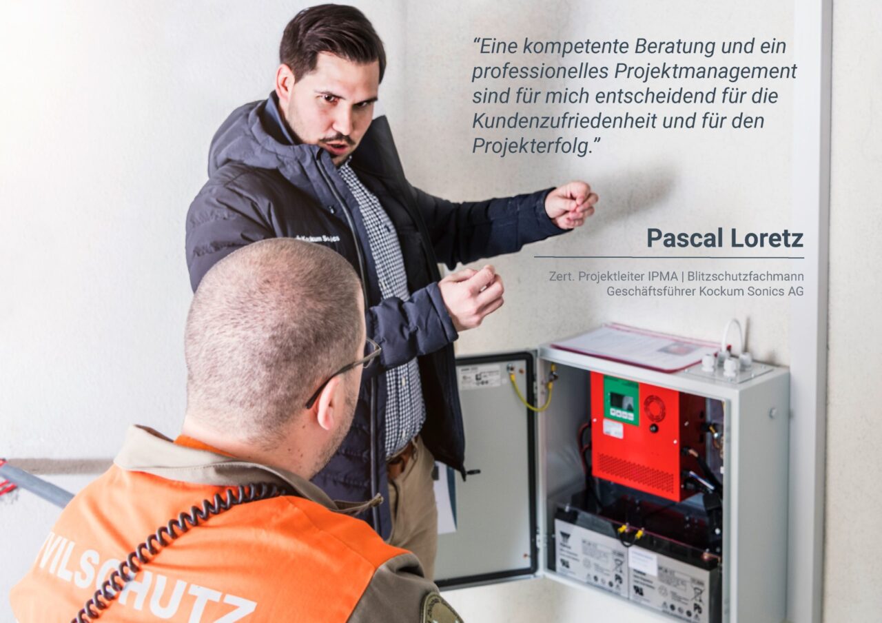 Kockum Sonics Blitzschutzfachmann P. Loretz