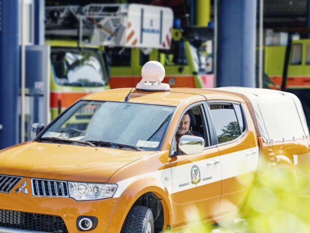 Kockum Sonics Mobile Sirene Fahrzeug
