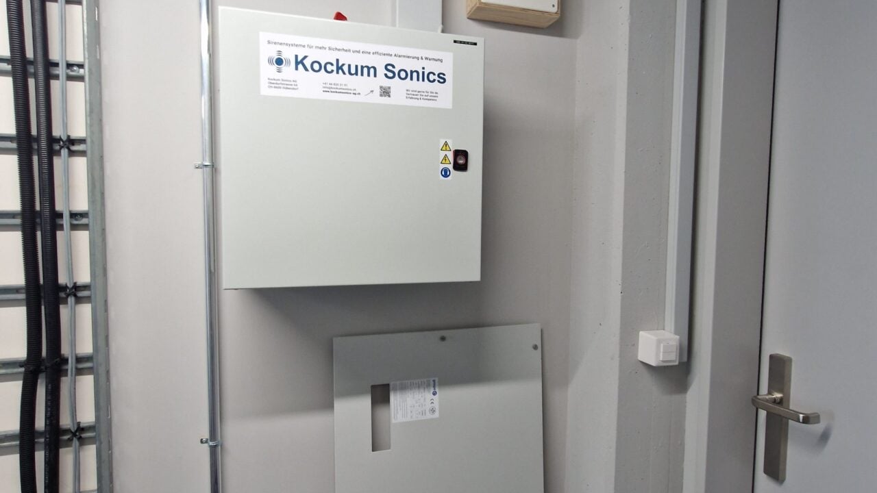 Kockum Sonics Sirenensteuerkasten JVA Witzwil