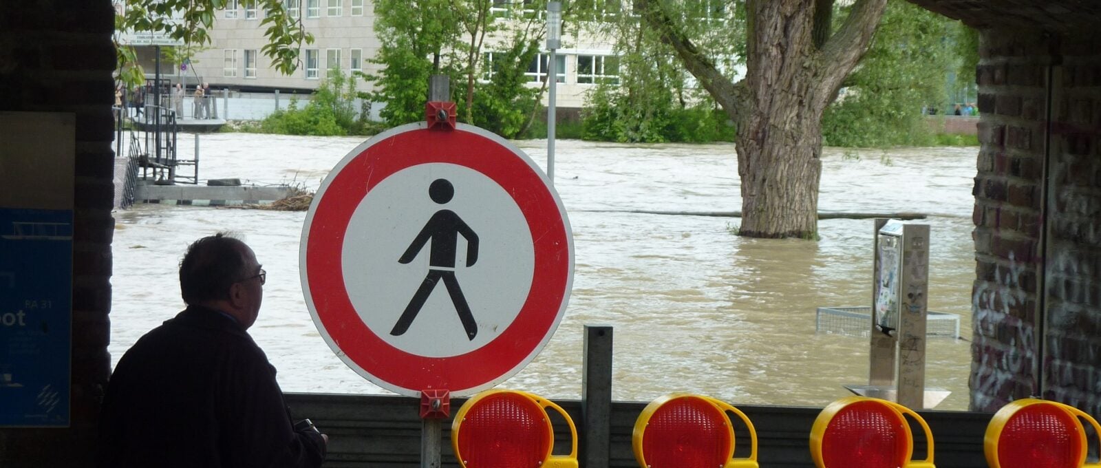 Hochwasser in der Stadt