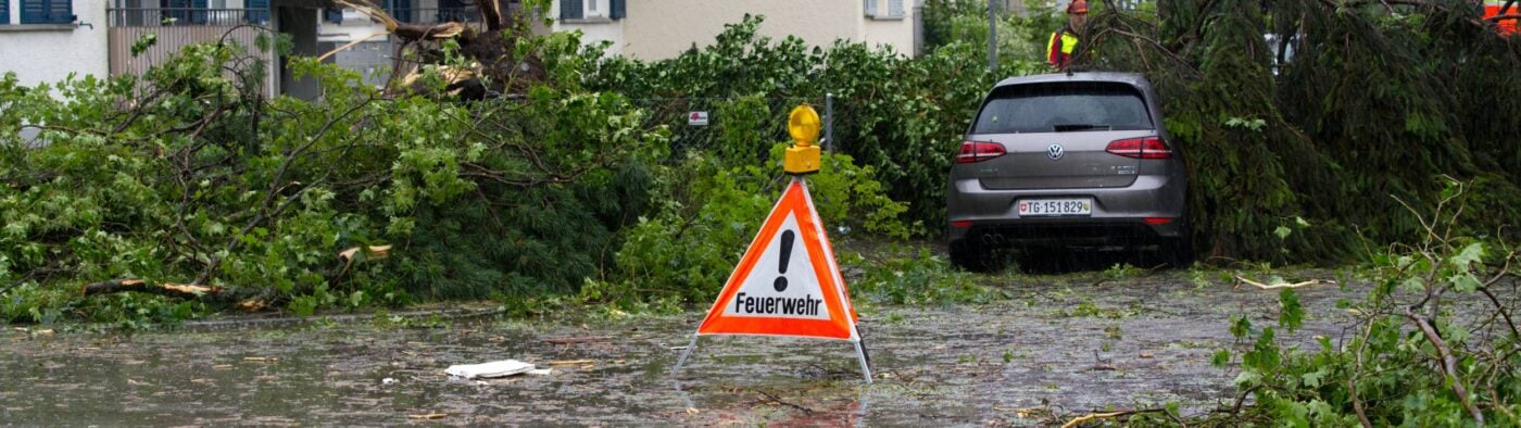 Unwetterschäden in Zürich Juli 2021