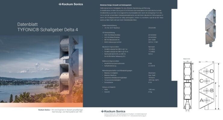 Kockum Sonics Datenblätter Thumbnail Delta 4 DE