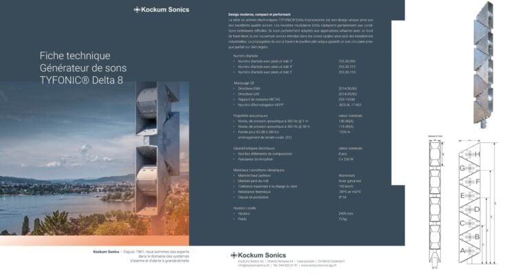 Kockum Sonics Datenblätter Thumbnail Delta 8 FR