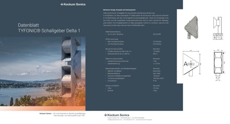 Kockum Sonics Datenblätter Thumbnail Delta 1 DE