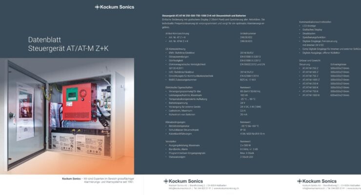 Kockum Sonics Datenblätter Thumbnail AT ATM