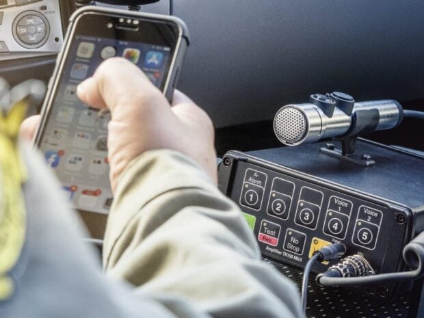 Kockum Sonics Steuergerät mobile Sirene Smartphone