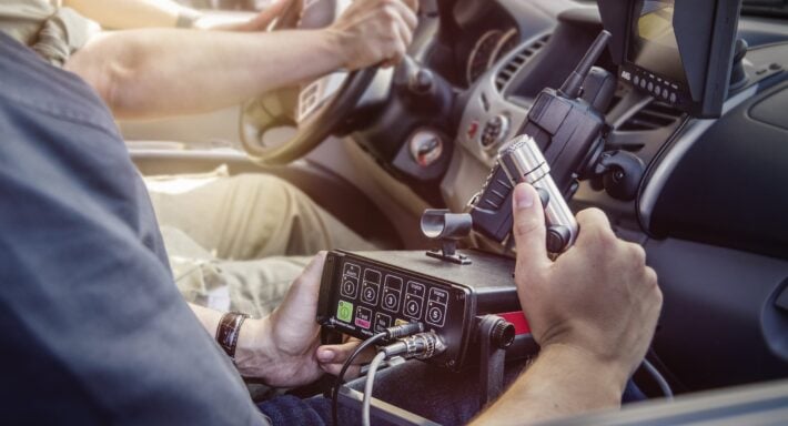 Kockum Sonics Steuergerät mobile Sirene TK150 mit Mikrofon