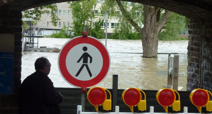 Hochwasser in der Stadt